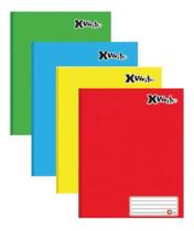 Kit 5 Caderno Brochura Capa Dura Grande 48 Folhas X-Write