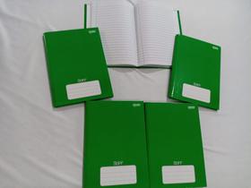 Kit 5 Caderno Stiff 1/4 96fls Verde