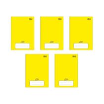 Kit 5 Cadernos Brochura D+ Tilibra Amarelo 96 Folhas Pequeno Kit 5 Cadernos Brochura D+ Tilibra Amarelo 96 Folhas Pequeno