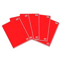 Kit 5 Cadernos Brochura Vermelho 96 Folhas Grande 200x275mm Material Escolar Faculdade Resistente Kit 5 Cadernos Brochura Vermelho 96 Folhas Grande 200x275mm Material Escolar Faculdade Resistente