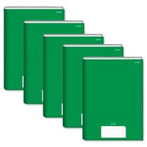 Kit 5 Cadernos de brochura Pequeno 96 folhas 140mm x 200mm JANDAIA Kit 5 Cadernos de brochura Pequeno 96 folhas 140mm x 200mm JANDAIA