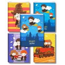 Kit 5 Cadernos Harry Potter Brochurão Grande 96fls - Jandaia
