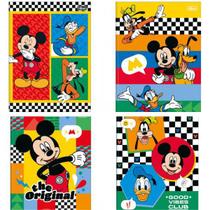 Kit 5 Cadernos Mickey Tilibra 80 Folhas Brochura Capa Dura
