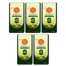 Kit 5 cafe 3 coracoes premium est real vacuo 500g