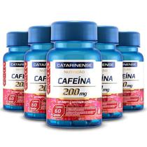 Kit 5 Cafeína 200Mg Catarinense Pharma 60 Cápsulas