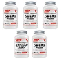 Kit 5 Cafeína Anidra 200mg 5x60 cápsulas FNB Sports Nutrition