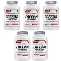 Kit 5 Cafeína + Taurina 200mg 5x60 cápsulas FNB Sports Nutrition