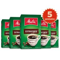 Kit 5 Cafés Melitta Extra Forte Vácuo 500g