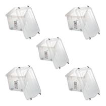 Kit 5 Caixa Alta Organizadora Brinquedo Objeto 56l Sanremo