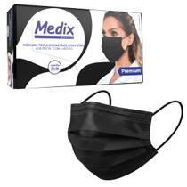 Kit 5 Caixa Com Máscara Tripla Descartável Com Filtro 50un Medix Kit 5 Caixa Com Máscara Tripla Descartável Com Filtro 50un Medix
