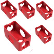 KIT 5 Caixa De Condulete 5 Entradas Vermelha 1/2 3/4 Masster KIT 5 Caixa De Condulete 5 Entradas Vermelha 1/2 3/4 Masster