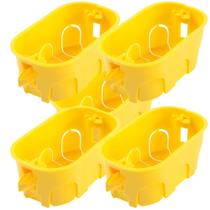 Kit 5 caixa de passagem eletrica 4x2 drywall
