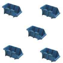 Kit 5 caixa gaveteiro plast.prat (novo)nr 5 azul vonder Kit 5 caixa gaveteiro plast.prat (novo)nr 5 azul vonder