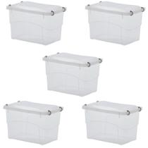 Kit 5 Caixa Organizadora Multiuso 5 Litros Kit 5 Caixa Organizadora Multiuso 5 Litros