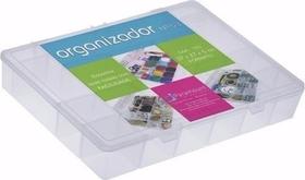 Kit 5 Caixa Organizadora Plástica Com Tampa 20 Divisões Gg