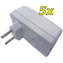 Kit 5 Caixa para Fonte Circuito Eletrônica Tomada 80x48x33mm com Pinos