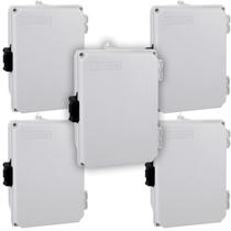 Kit 5 caixa plastica c20-14-10cm pq c/ fecho baixa sibratec Kit 5 caixa plastica c20-14-10cm pq c/ fecho baixa sibratec