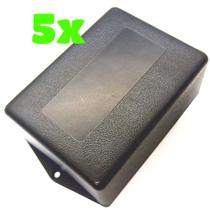 Kit 5 Caixa Plástica Gabinete Circuito Eletrônico Arduino Fonte 100x74x39 PI-107