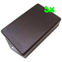 Kit 5 Caixa Plástica Montagem Circuito Eletrônica Projeto 116x74x28 Patola PB108/2 Aba