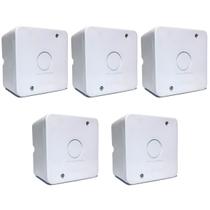Kit 5 Caixa Plastica Organizadora Camera Cftv - Branca