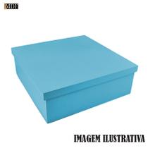 Kit 5 Caixa Quadrada Tampa de Sapato 20x20x8 Mdf Madeira Pintado