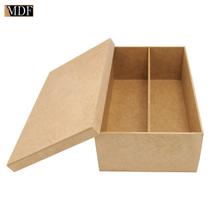 Kit 5 Caixa Retangular com 1 Divisória para Vinho e Taça 35x20x10 Mdf Madeira Kit 5 Caixa Retangular com 1 Divisória para Vinho e Taça 35x20x10 Mdf Madeira