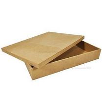 Kit 5 Caixa Retangular Tampa de Sapato 27x20x9 Mdf Madeira