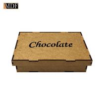Kit 5 Caixa Retangular Tampa de Sapato Chocolate 16x10x4 Laser Mdf Madeira