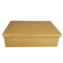 Kit 5 Caixa Retangular Tampa Sapato 25x20x8 Mdf Madeira
