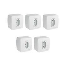 Kit 5 Caixa Tomada Sobrepor Tomada Miluz Schneider S3B66350