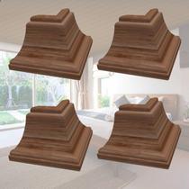 Kit 5 Caixas com 60 Peças Cantoneira Externa PVC 25x25mm com Engate Rápido Permatti Marrom/Imbuia Kit 5 Caixas com 60 Peças Cantoneira Externa PVC 25x25mm com Engate Rápido Permatti Marrom/Imbuia