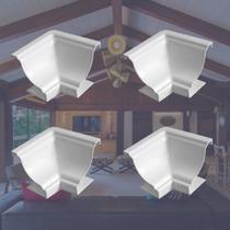 Kit 5 Caixas com 60 Peças Cantoneira Interna Pvc 25x25mm com Engate Rápido Permatti