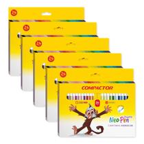 Kit 5 caixas de canetinha Gigante Neo-Pen Compactor 2,0 com 24 cores Kit 5 caixas de canetinha Gigante Neo-Pen Compactor 2,0 com 24 cores