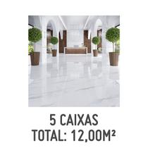 Kit 5 Caixas de Porcelanato Calacata Altissimo Lux 90x90cm com 2,40m²