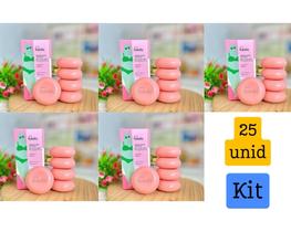 Kit 5 caixas de sabonete Acerola e hibisco - Refrescante - Total 25 unidades - Mais vendido economia