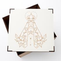 Kit 5 Caixas MDF Personalizada Nossa Senhora 20x20x10cm Religiosa e Decorativa Kit 5 Caixas MDF Personalizada Nossa Senhora 20x20x10cm Religiosa e Decorativa