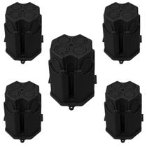 Kit 5 Caixas Octagonal 10,5cm Preta Para Laje Concreto Kit 5 Caixas Octagonal 10,5cm Preta Para Laje Concreto