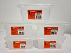 Kit 5 Caixas Organizadora Multiuso P/ Micro-ondas Freezer