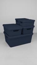 Kit 5 Caixas Organizadoras 1.8L 5L 15L Com Tampa Kit 5 Caixas Organizadoras 1.8L 5L 15L Com Tampa