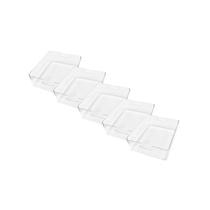 Kit 5 Caixas Organizadoras Acrílico Multiuso Cristal 7,5L