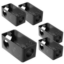 Kit 5 Caixas Pvc Cinza Para Condulete 5 Entradas 1/2'' 3/4''