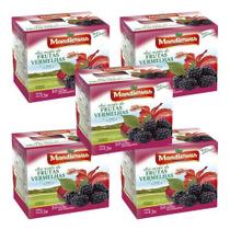 Kit 5 Caixinhas Chá Frutas Vermelhas 10 Sachês - Mandiervas