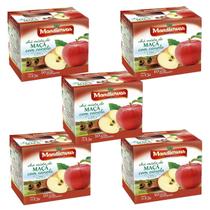 Kit 5 Caixinhas de Chá Maçã com Canela 10 Sachês