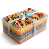 Kit 5 Cake Box Com Tampa Sobremesa Caixa Acrílico Kit 5 Cake Box Com Tampa Sobremesa Caixa Acrílico