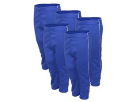 Kit 5 Calça Helanca Juvenil Azul Royal