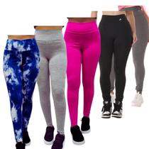 Kit 5 Calça Legging Fitness Academia Sortidas