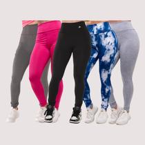 Kit 5 Calça Legging Fitness Academia Sortidas