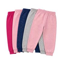 Kit 5 Calça Moletom Infantil Punho Menino Menina Confortável -