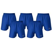 Kit 5 Calção Shorts Treino Futebol Esporte Academia Adulto