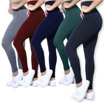 Kit 5 Calças Legging Heide Ribeiro Academia Cintura Alta